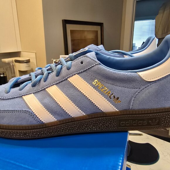 adidas Handball Spezial 'Light Blue' BD7632 Men's Size 13 Shoes Sneakers NEW - Picture 1 of 8